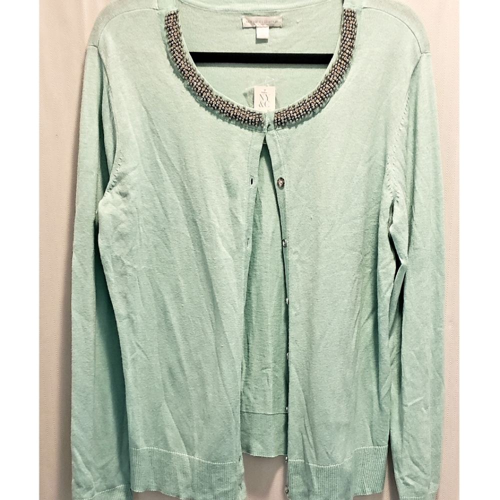 💎Rhinestone Collar Cardigan💎
